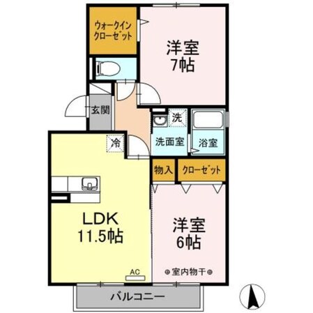 ブレンド下九沢の物件間取画像